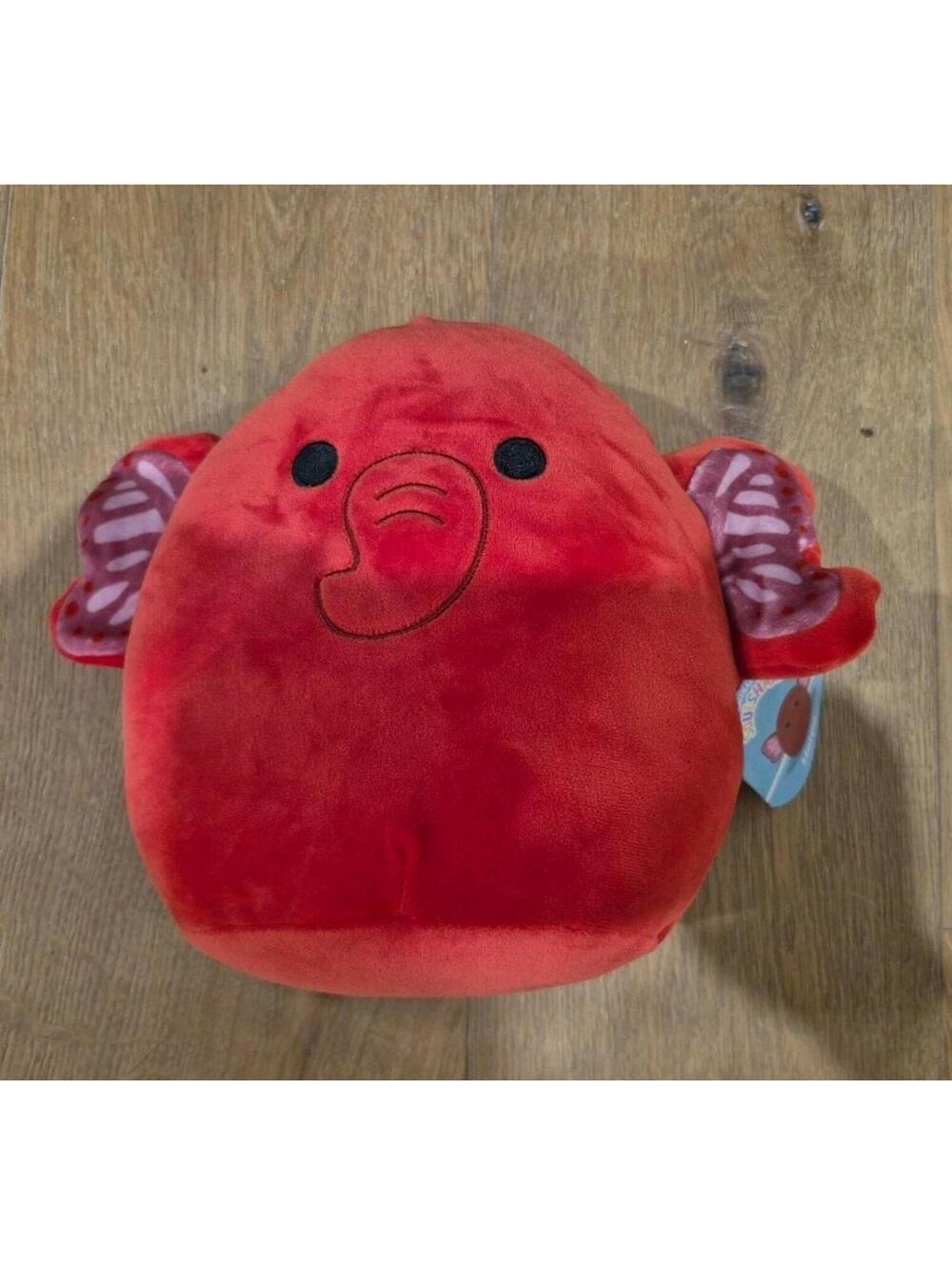 Squishmallows Harpo the Red Elephant Butterfly 8" Hybrid Soft Plush NEW W/ Tags
